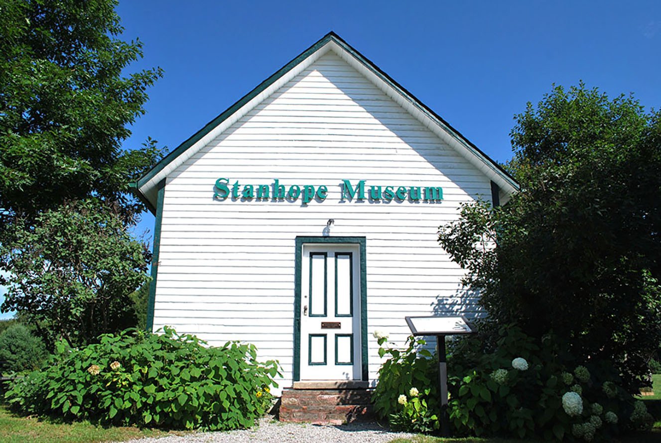 Image shows Stanhope Museum in summer .