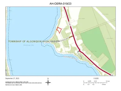 Image shows map of subject property. 