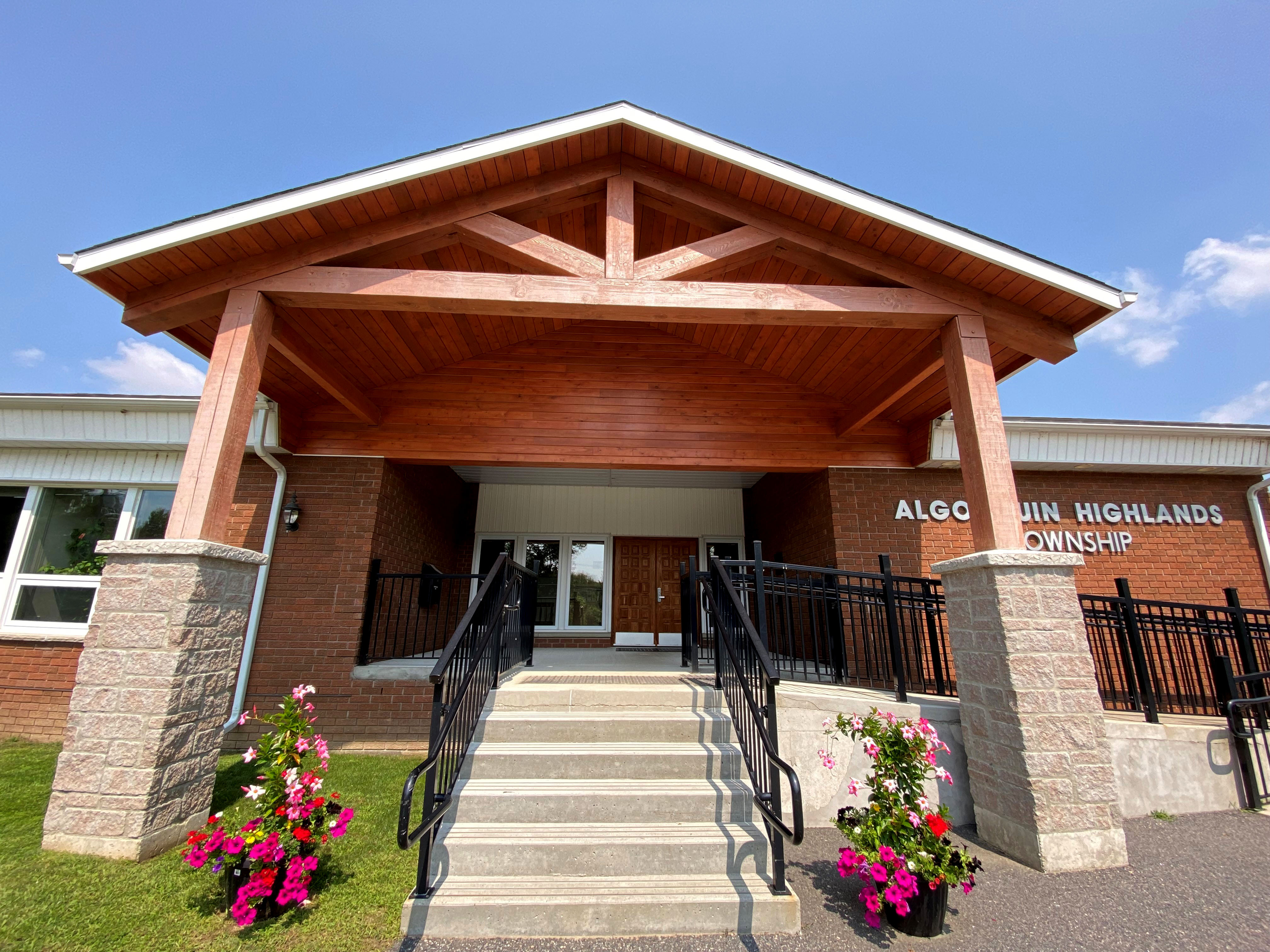 Image shows the front of the AH office.