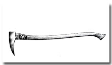 Image shows a tool resembling an axe.