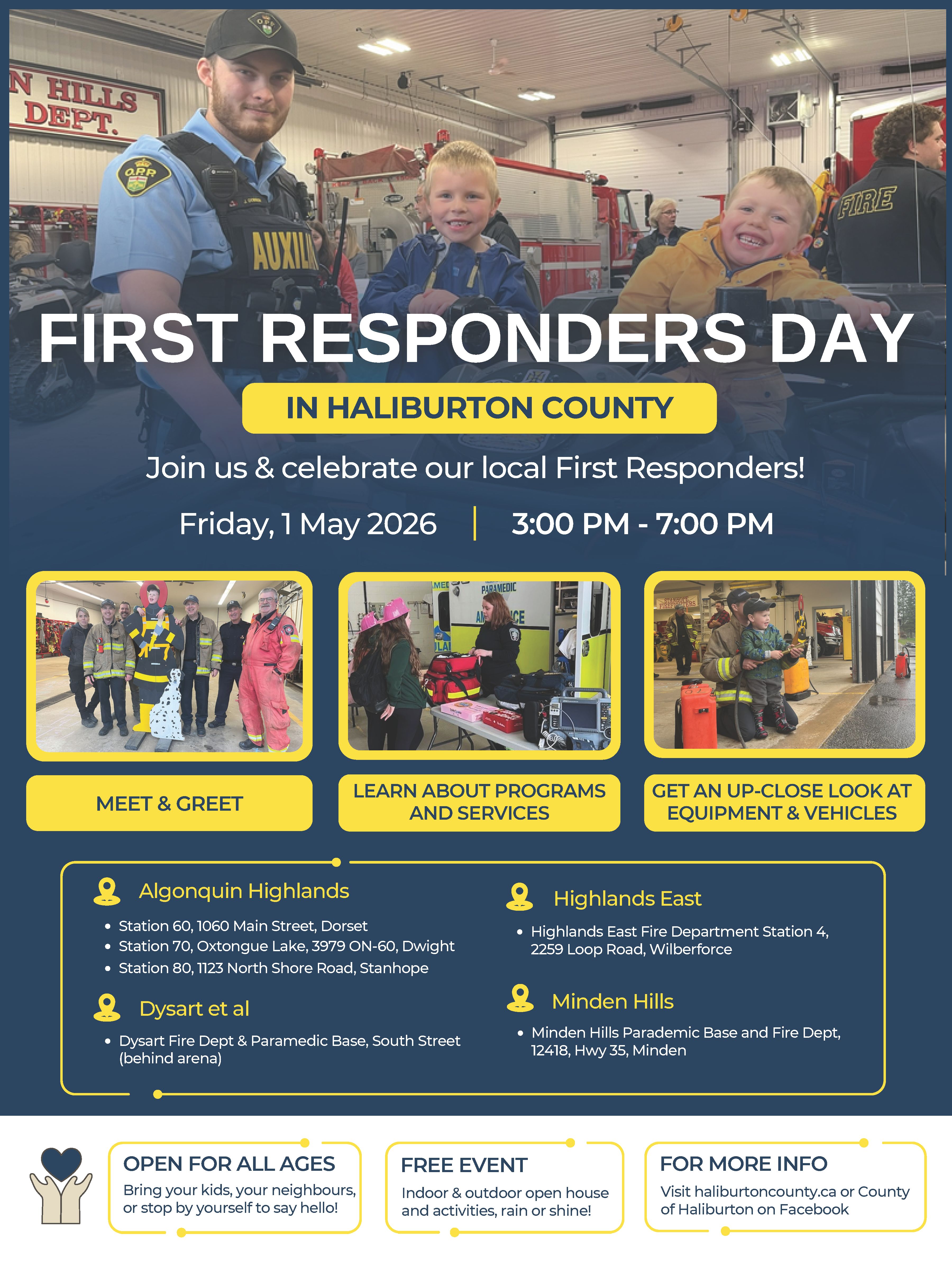 Image shows poster for First Responders Day.
