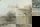 Image shows a faded picture of a log cabin. 