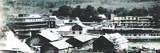 Image shows black and white picture of Dorset, Ontario from circa 1900. 