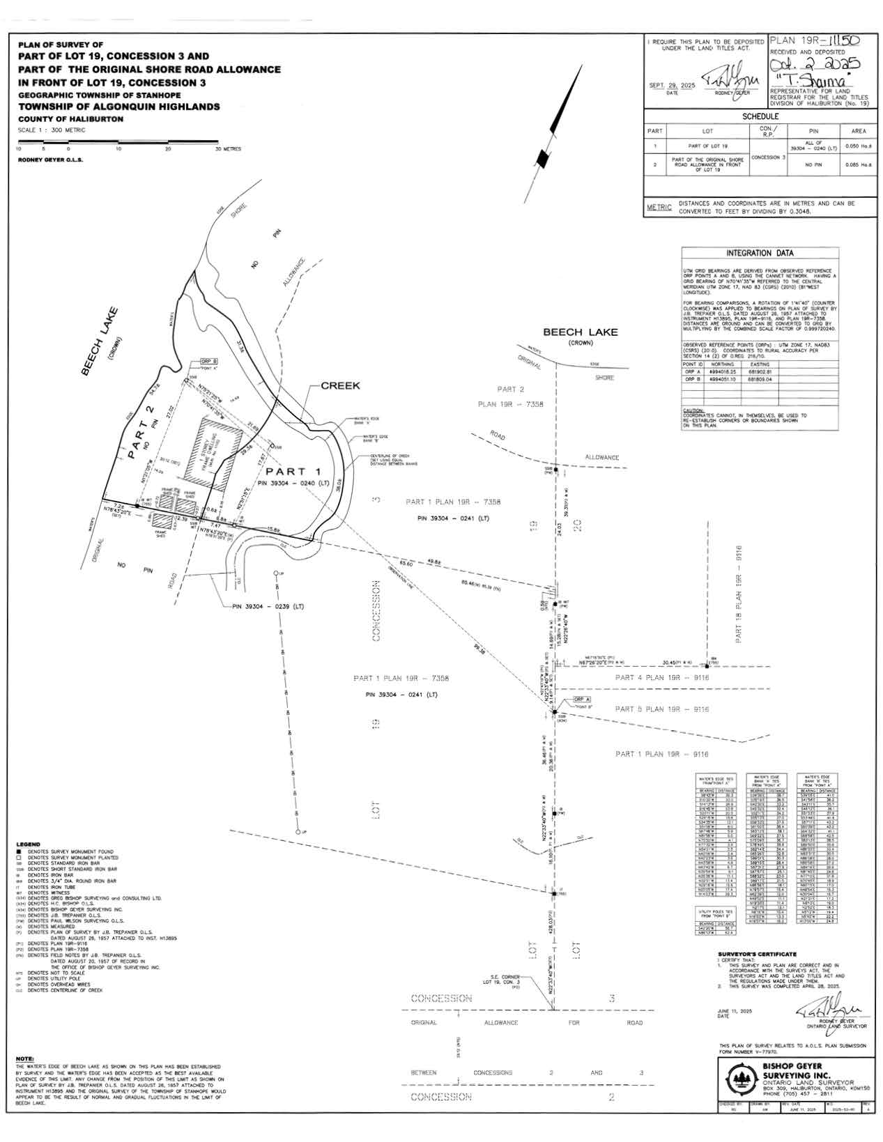 Image shows planning map of waterfront property.