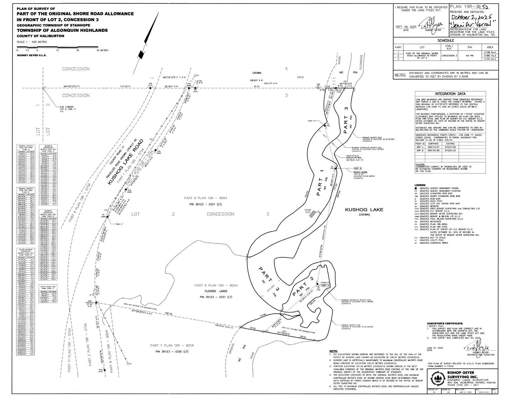 Image shows planning map of waterfront property.